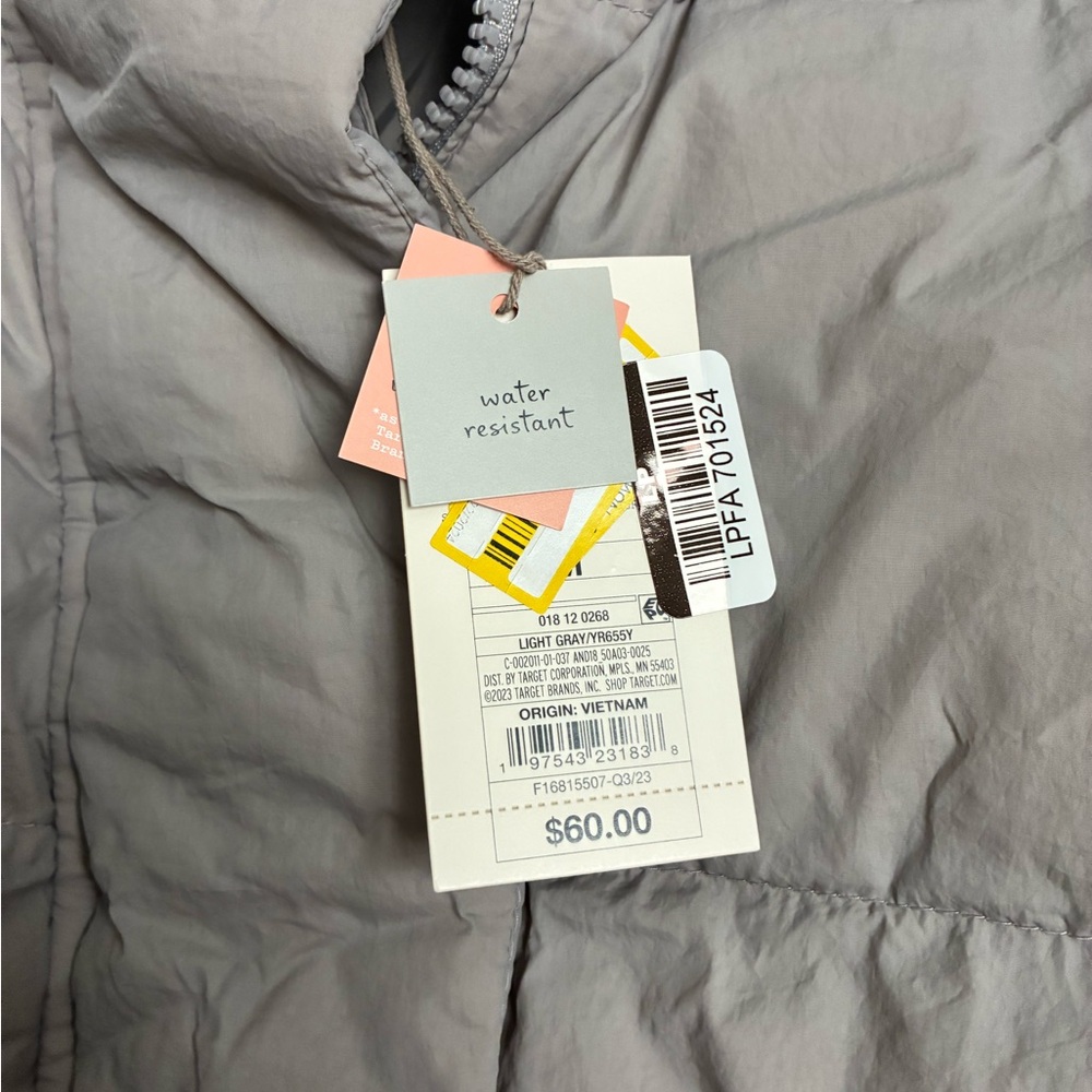 a new day Women's Long Puffer Jacket - Soft Gray - Picture 3 of 11